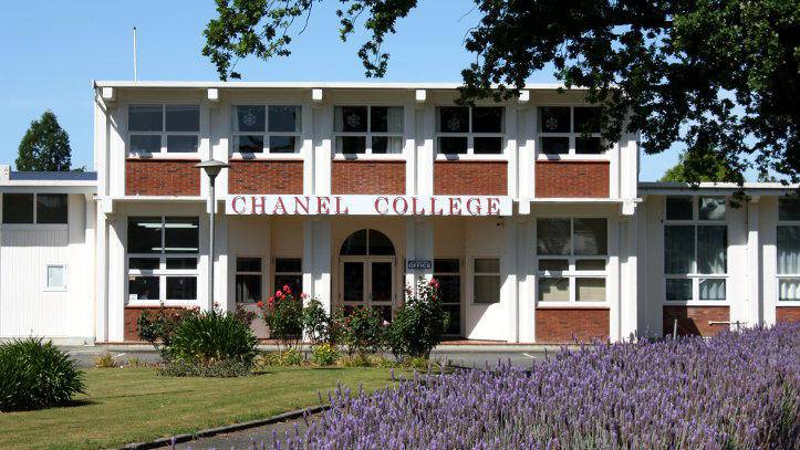 Chanel front of school