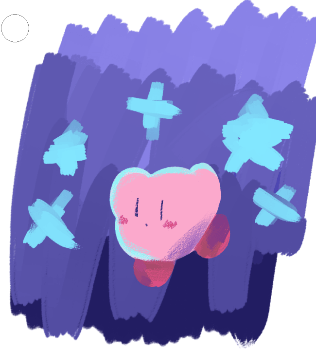 Drawing of Kirby