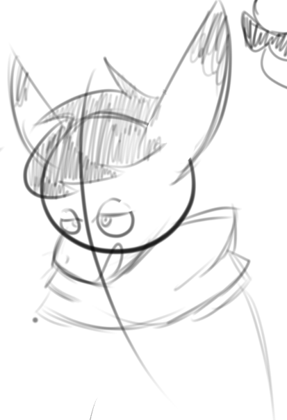 Drawing of a donkey character named Tadano from the show Aggretsuko