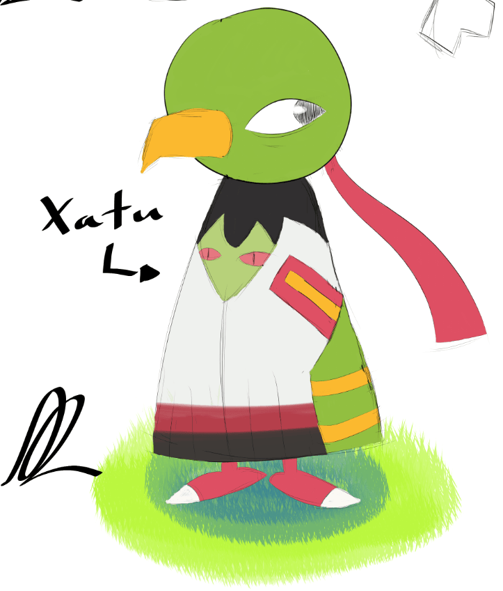 Drawing of Pokemon Xatu